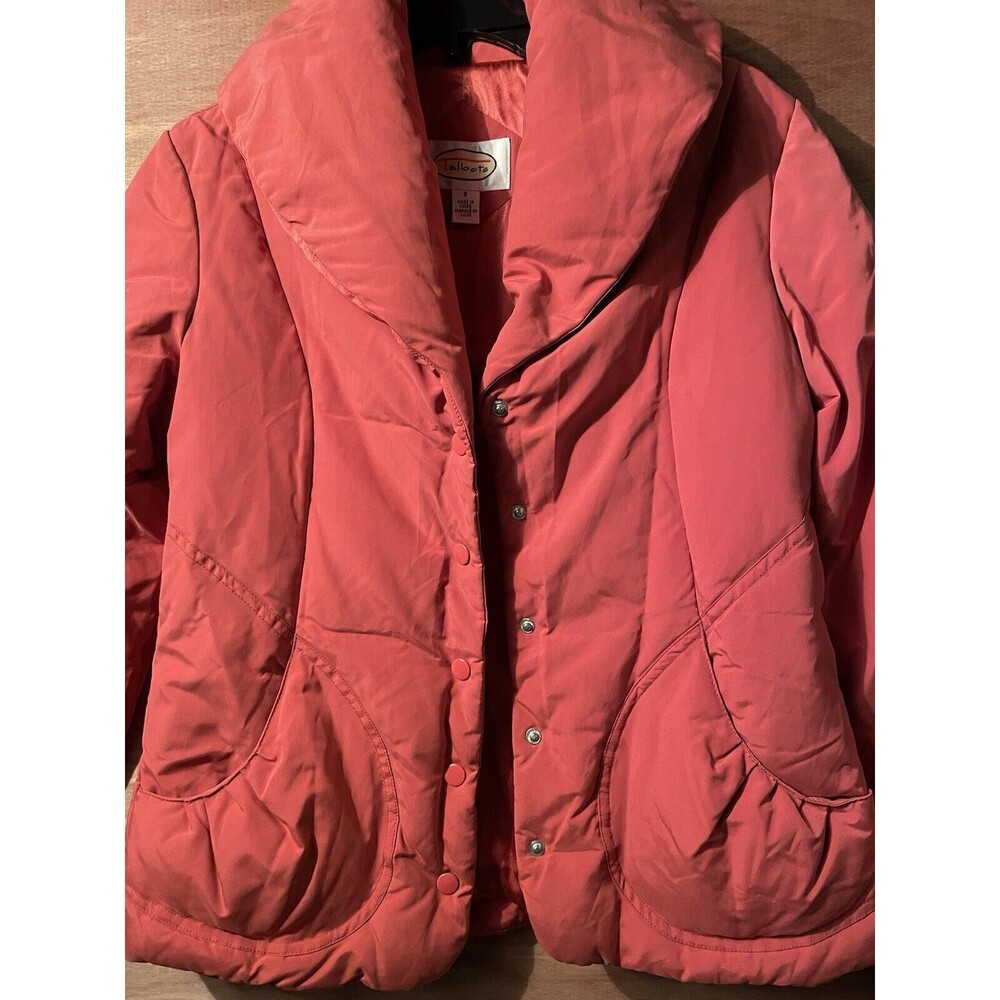 Talbots Coat Women’s Size Small Peach Snaps Pockets